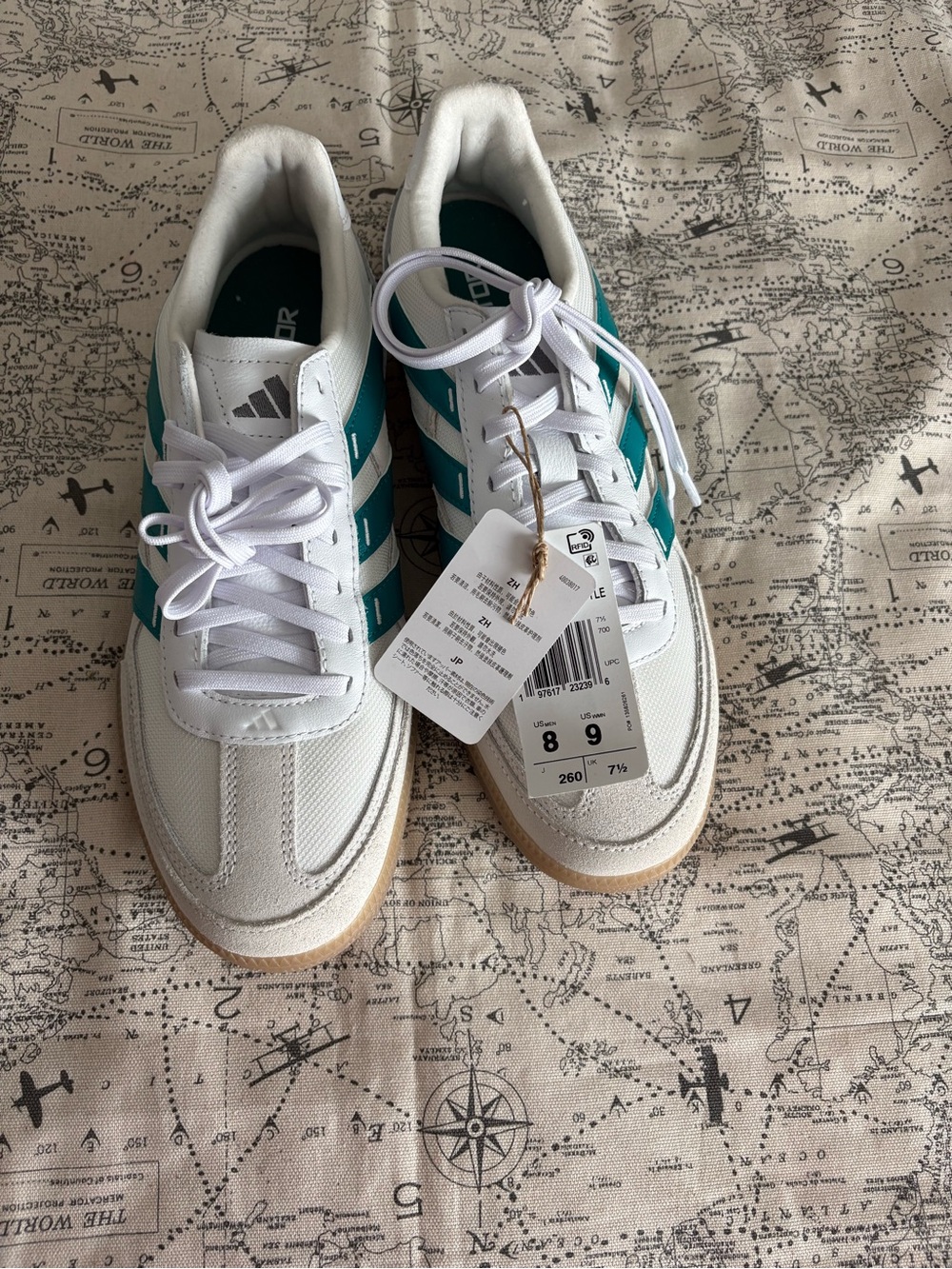 adidas Men's White Teal  predator Sneakers
